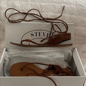 Steve Madden lace up the calf sandals